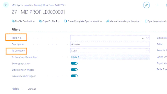 MDI Master Data Intercompany for Business Central