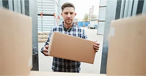 Sales container handling